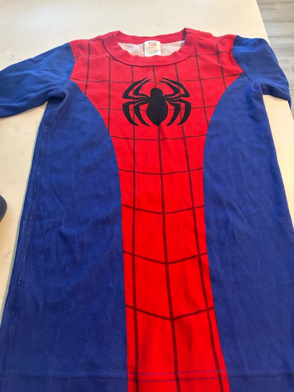 Hanna Andersson sz 150 12 kids Blue & Red Spiderman pajamas